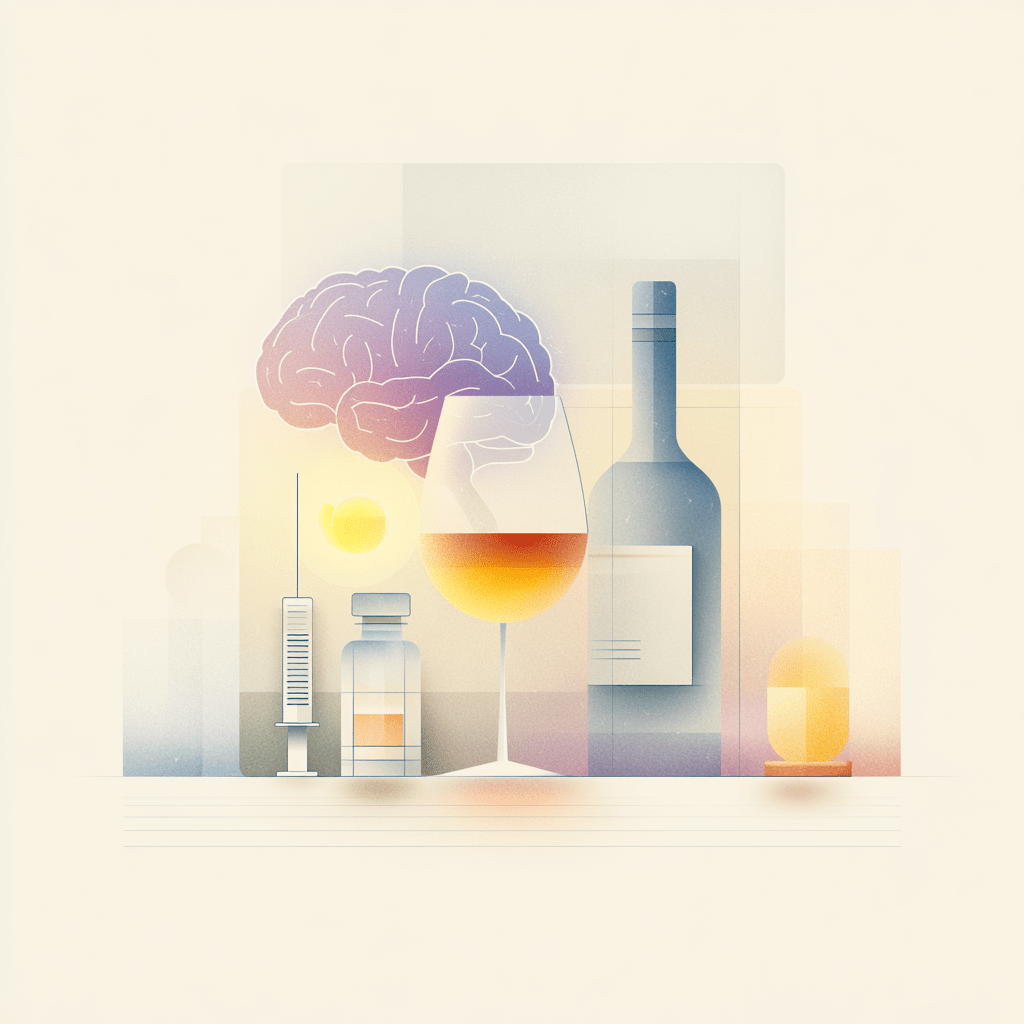 Semaglutide and alcohol cravings study illustration – Medetone