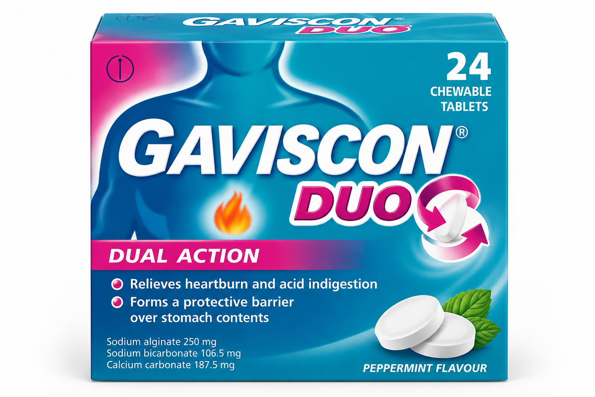 Comprimés à croquer Gaviscon Duo