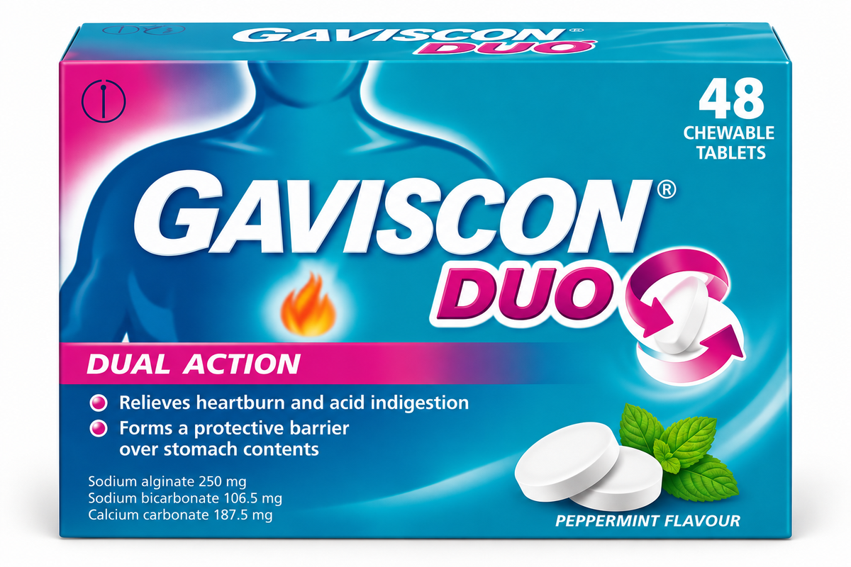 Comprimés à croquer Gaviscon Duo