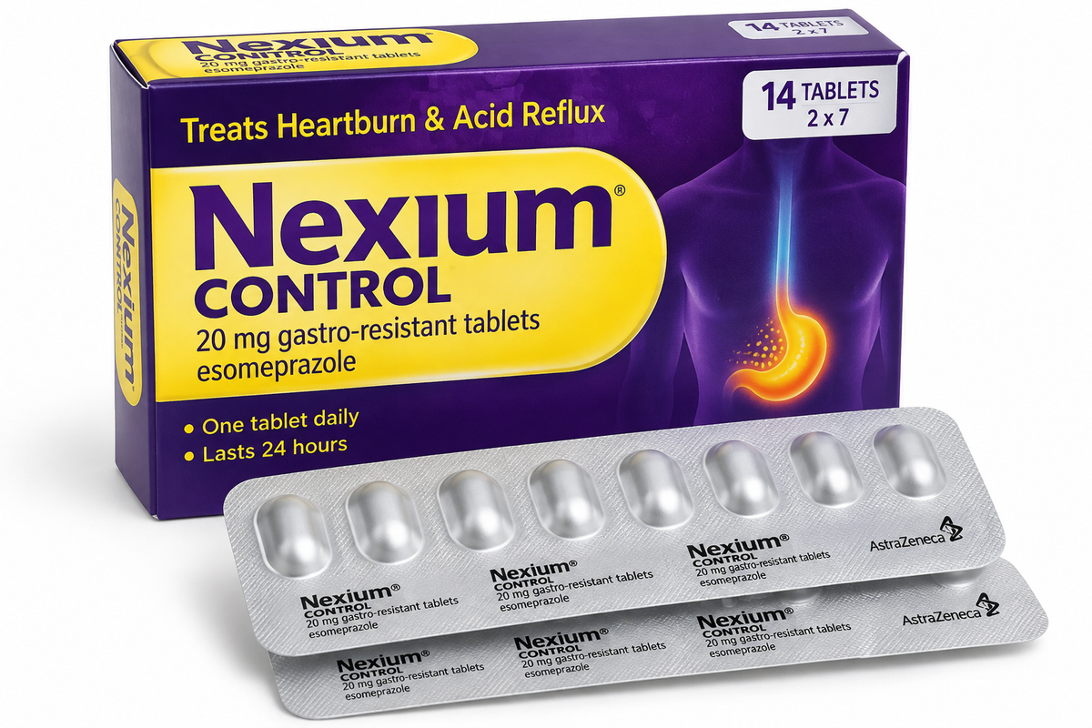 Nexium Control 20 mg – 7 comprimés gastro-résistants